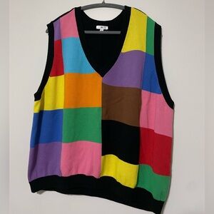 BP Color-block Pride Sweater Vest Unisex 3xl